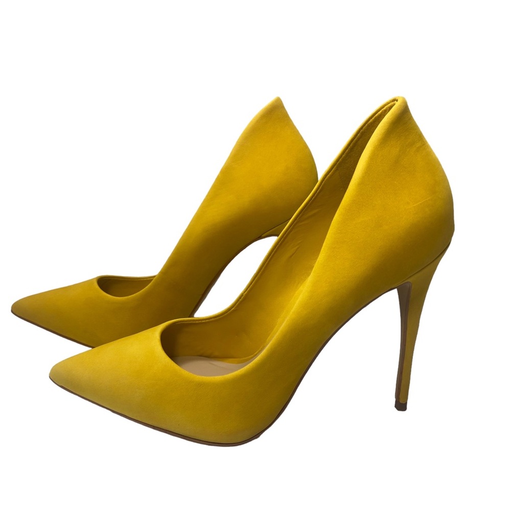Aldo Yellow Pointed-Toe Stiletto Pumps